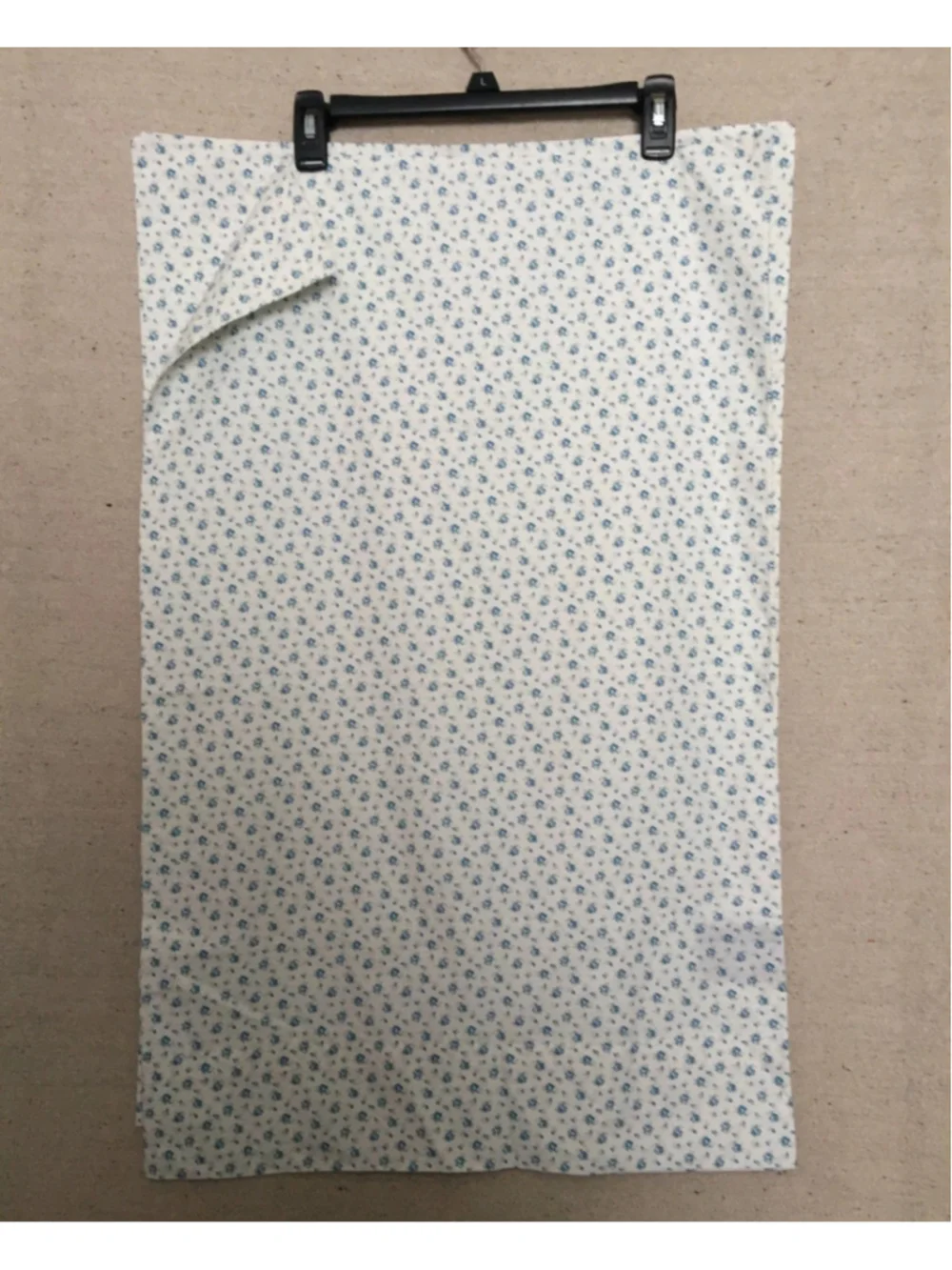 2 Vintage Ralph Lauren White Blue Calico Pillowcase Floral Print Cottagecore New